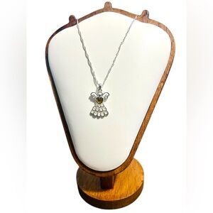 Avon November Birthstone Angel Pendant Necklace – Silver Tone (2011)